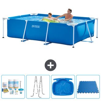 Intex Piscina Con Estructura Rectangular - 260x160x65 Cm - 7-piezas S40105