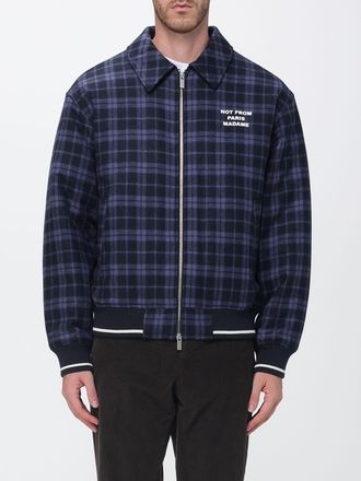 Dr&ocirc;le de Monsieur Dr&ocirc;le de Monsieur Tartan Pattern Wool Blend Shirt Jacket