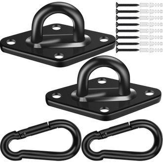 OEM 2 Ganchos M10 De Acero Inoxidable 304 Para Hamacas Y Columpios De Porche, Soporte Y Fijaci&oacute;n Para Hamacas, Capacidad De Carga De 772 Kg (1700 Lb) - Ne