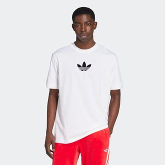 adidas T-Shirt ADIDAS ORIGINALS Oversize tee, Herren, Gr. XXL, schwarz-weiss (wei&szlig;, schwarz), Obermaterial: 100% Baumwolle, normal, Rundhals, Shirts T-Shirt,