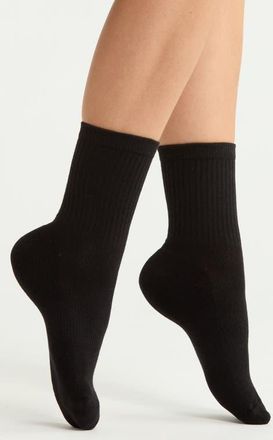 Nordstrom Everyday 3-Pack Demi Crew Socks in White Multi at Nordstrom, Size 9-11