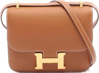 Herm&egrave;s 2025 Constance 3 Miroir crossbodytas - Bruin