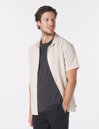 Glyder Zephyr Shirt in Oatmilk at Nordstrom, Size Xx-Large
