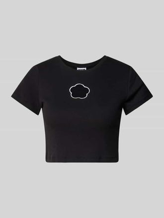 Noisy May Cropped T-Shirt mit Cut Out Modell STINE in Black, Gr&ouml;&szlig;e XL
