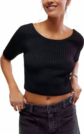 Free People San Lucas Pullover In Black