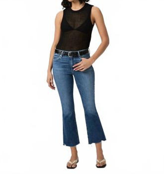 Paige Colette Cropped Flare Jeans In Novelist