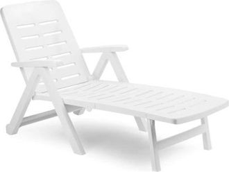 OEM Tumbona Smeraldo Con Ruedas - Blanco