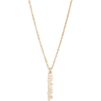 Set & Stones Mama Charm Pendant Necklace in Gold at Nordstrom