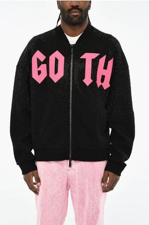 Dsquared2 Felpa in Tessuto Tecnico con Strass taglia Xxl