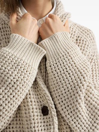 Brunello Cucinelli Womens Open-Knit Cardigan Ss26 W