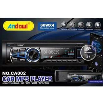 Trade Shop Trade Shop - Autoradio Lettore Mp3 Sistema Audio Auto 1 Din Bt Usb Aux Fm Sd Card Mp3 Ca002