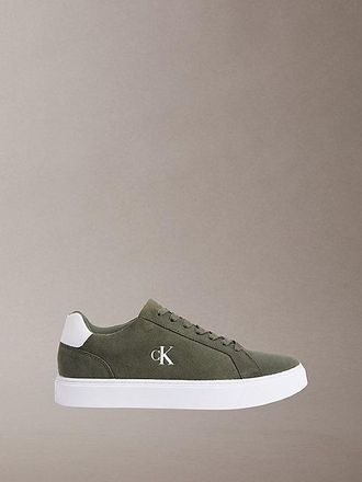Calvin Klein CK Baseline - Zapatillas de ante con logo distintivo