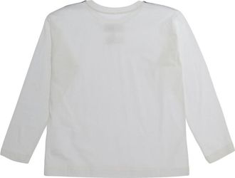 Maison Margiela Boys Long-Sleeved T-Shirt White Cotton Top