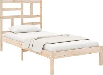 vidaXL Estructura De Cama Madera Maciza 90x190 Cm Vidaxl