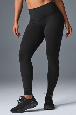 Alo | High-Waist Airbrush Legging in Black, Size: Medium