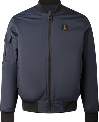 Luke 1977 Mens Suzhou Reversible Bomber Jacket in Blue - Size X-Large