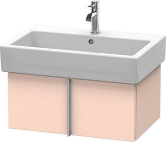 Duravit Duravit Vero Vanity 6105, De Pared, Con 1 Extra&iacute;ble, 650mm, Color (frente/cuerpo): Albaricoque Perla Seda Laca Mate - Ve610502020
