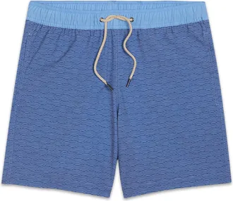 Fair Harbor Mens Bayberry 7 Swim Trunks Blue XL