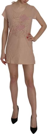 Pink Memories MEMORIES Lace Short Sleeve Shift Mini Womens Dress
