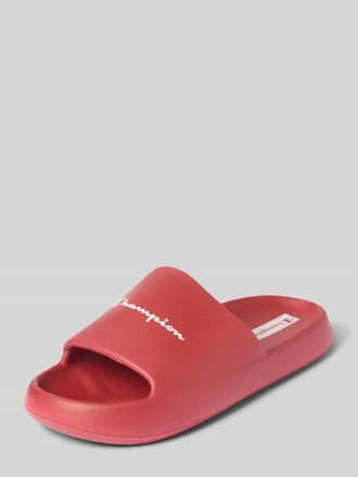Champion Slides mit Logo-Print in Rot, Gr&ouml;&szlig;e 37,5