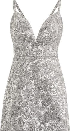 Dolce & Gabbana floral-jacquard dress - women - Polyester/Modacrylic/Virgin Wool/Silk/Polyamide/Polyester/Elastane - 42 - Silver