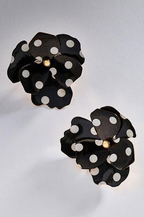 Maeve Floral Polka Dot Earrings