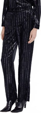 BERENICE Peneloppe Droit Trouser In Stripe Burnout Black
