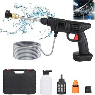 Elle Hidrolimpiadora Inal&aacute;mbrica De 460 W Y 1300 Psi - Ultraport&aacute;til Con Bater&iacute;a - Caudal De 4 L/min - Manguera De 5 M Para Una Limpieza Eficiente