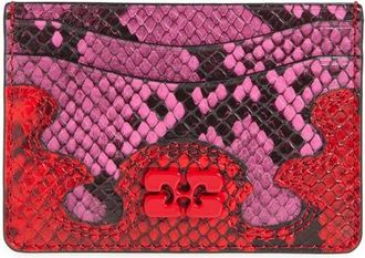 Ganni Bou Card Holder in Raspberry at Nordstrom