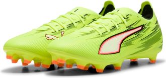 Puma Fussballschuh PUMA ULTRA 6 MATCH FG/AG, Gr. 42,5, gelb alert, puma schwarz, glowing rot, lime squeeze, Synthetik, Schuhe Fussballschuh, f&uuml;r Rasenpl&auml;tz