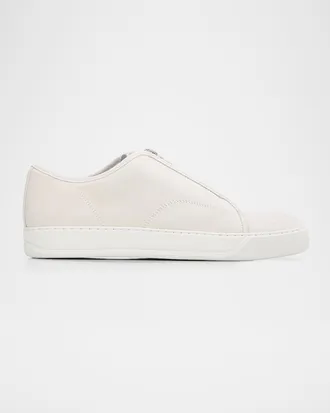 Lanvin Men & apos;s Dbb1 Suede Zip-Up Sneakers