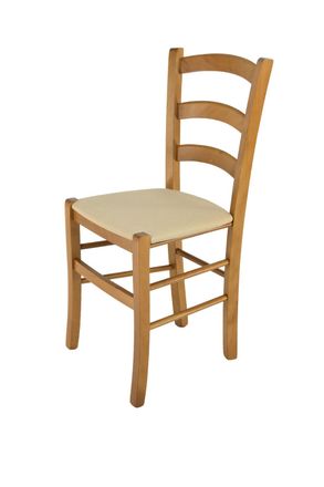Tommychairs Tommychairs Silla Venice En Haya Color Roble, Asiento Tela C&aacute;&ntilde;amo