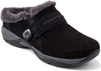 Easy Spirit Elinn Faux Shearling Mule in Black at Nordstrom, Size 5.5