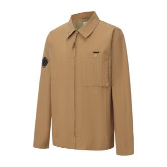 Pretty Green Nylon overshirt voor heren (Zand)