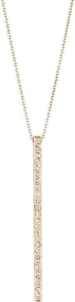 Sethi Couture Alice Diamond Linear Bar Pendant Necklace in Yellow Gold at Nordstrom