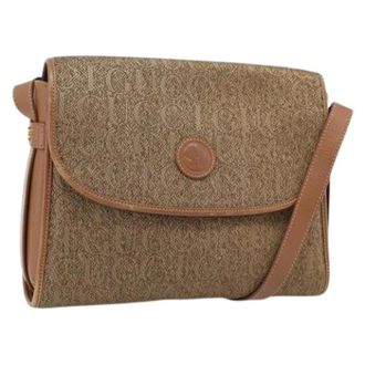 Gucci Pre-owned Cross Body Bags, female, Beige, Size: ONE SIZE Pre-owned Vintage Shoulder Bag