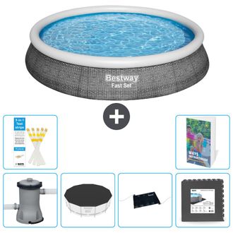 Bestway Piscina Bestway Fast Set Redonda - 396x84 Cm - 7-piezas S195