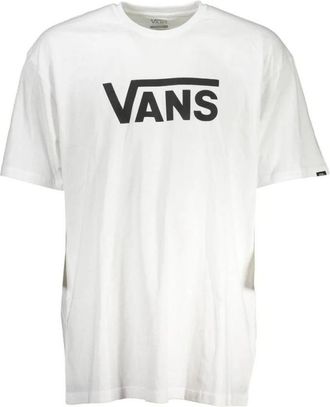 Vans Iconic Logo T-shirt met ronde hals - Heren - T-shirts - Wit - S - Katoen - Tops