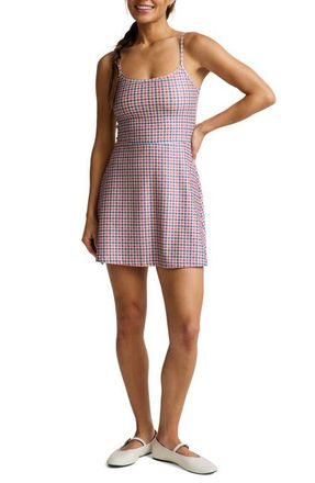 Beyond Yoga Energize Gingham Active Dress in Sunwashed Gingham at Nordstrom, Size X-Small