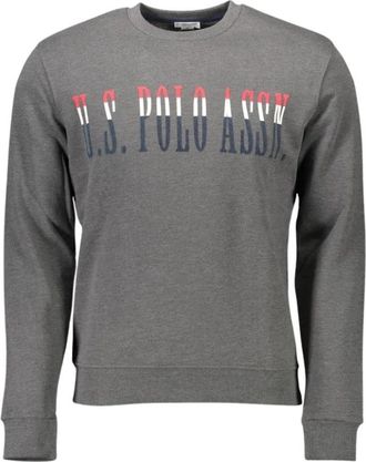 U.S.Polo Association Sweatshirt met ronde hals - Heren - Sweatshirts - Grijs - XL - Katoen - Hoodies & sweatvesten