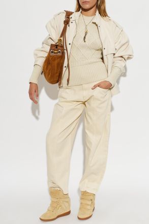 Isabel Marant Edany Jacket, Womens, Cream