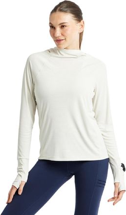 Oiselle Womens Flyout Chill Hoodie White XXS