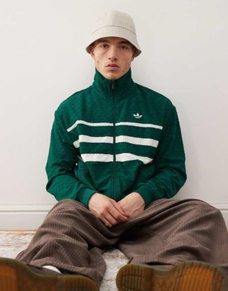adidas Originals Top sportivo verde con monogramma