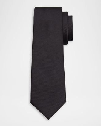 Versace Men & apos;s Embroidered Medusa Silk Tie