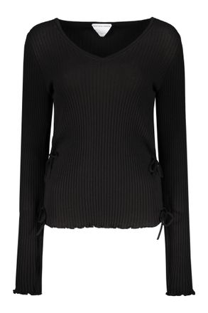 Bottega Veneta Cotton V-neck Sweater