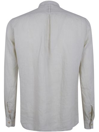 Tintoria Mattei Linen Shirt With A Mandarin Collar