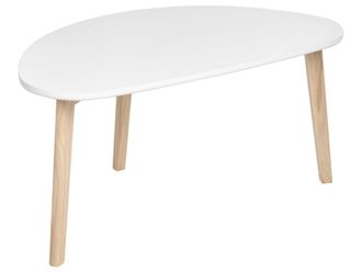 Beliani Mesa de centro blanco