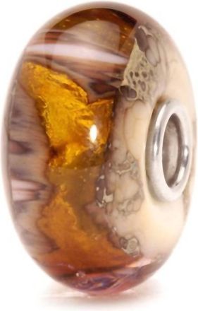 Trollbeads Womens Golden Cave Glass Bead Charm In Brown