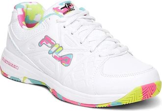 Fila Double Bounce 3 5PM00605-199 White Multi Pickleball Shoes NIN1205