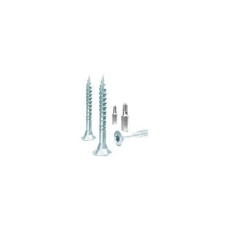 Format Engel - Tornillo Aglomerado Con Conector E-jy 4,0x 30 Tg Galvanizado Azul Con Fresado (por 1000)